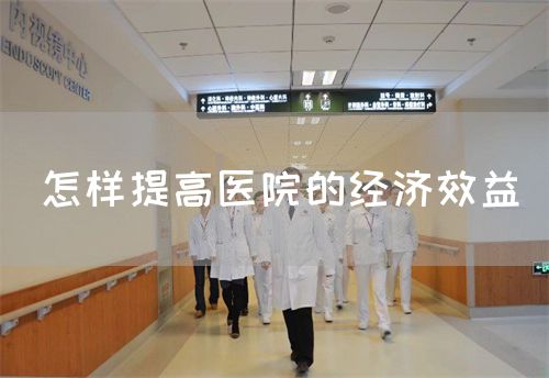 怎樣提高醫(yī)院的經(jīng)濟效益(圖1)