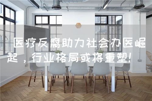  醫(yī)療反腐助力社會(huì)辦醫(yī)崛起，行業(yè)格局或?qū)⒅厮埽?圖1)