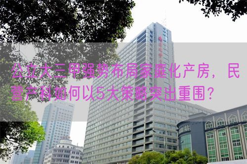 公立大三甲強(qiáng)勢(shì)布局家庭化產(chǎn)房，民營(yíng)產(chǎn)科如何以5大策略突出重圍？(圖1)
