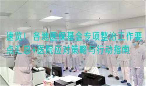 速覽！各地醫(yī)保基金專項(xiàng)整治工作要點(diǎn)匯總+醫(yī)院應(yīng)對(duì)策略與行動(dòng)指南(圖1)